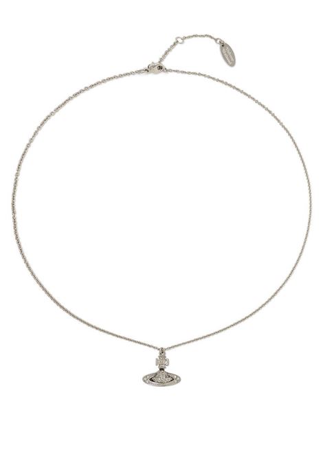 pina small bas relief pendant necklace woman platinum VIVIENNE WESTWOOD | 63020160-02P116-CNP116